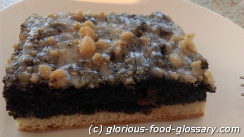 Poppy seed cake . My favorite cake from Germany